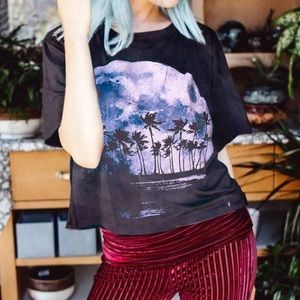Palm Tree Moon Hillcrest graphic tee